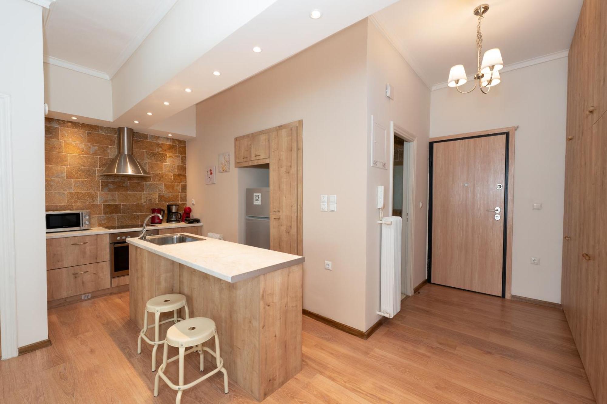 Apartment Contemporary Made Of Wood And Stone. Athens