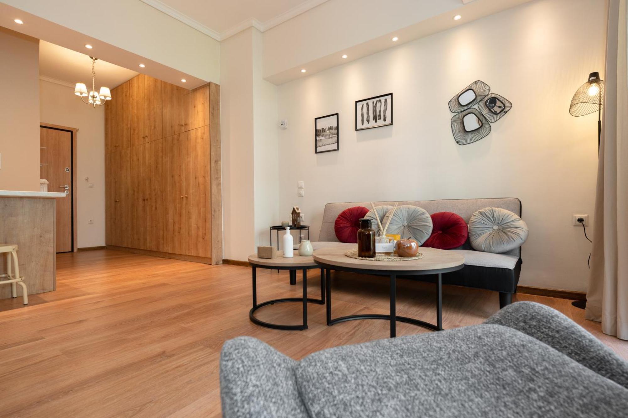 Apartment Contemporary Made Of Wood And Stone. Athen
